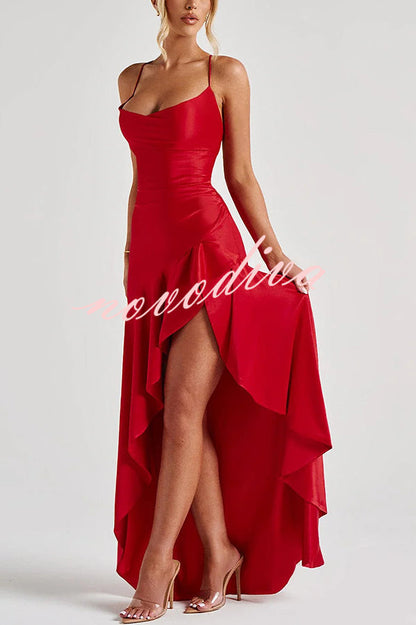 High-Low Ruffle Dress™ — Flattering Fit, Elegant Flow