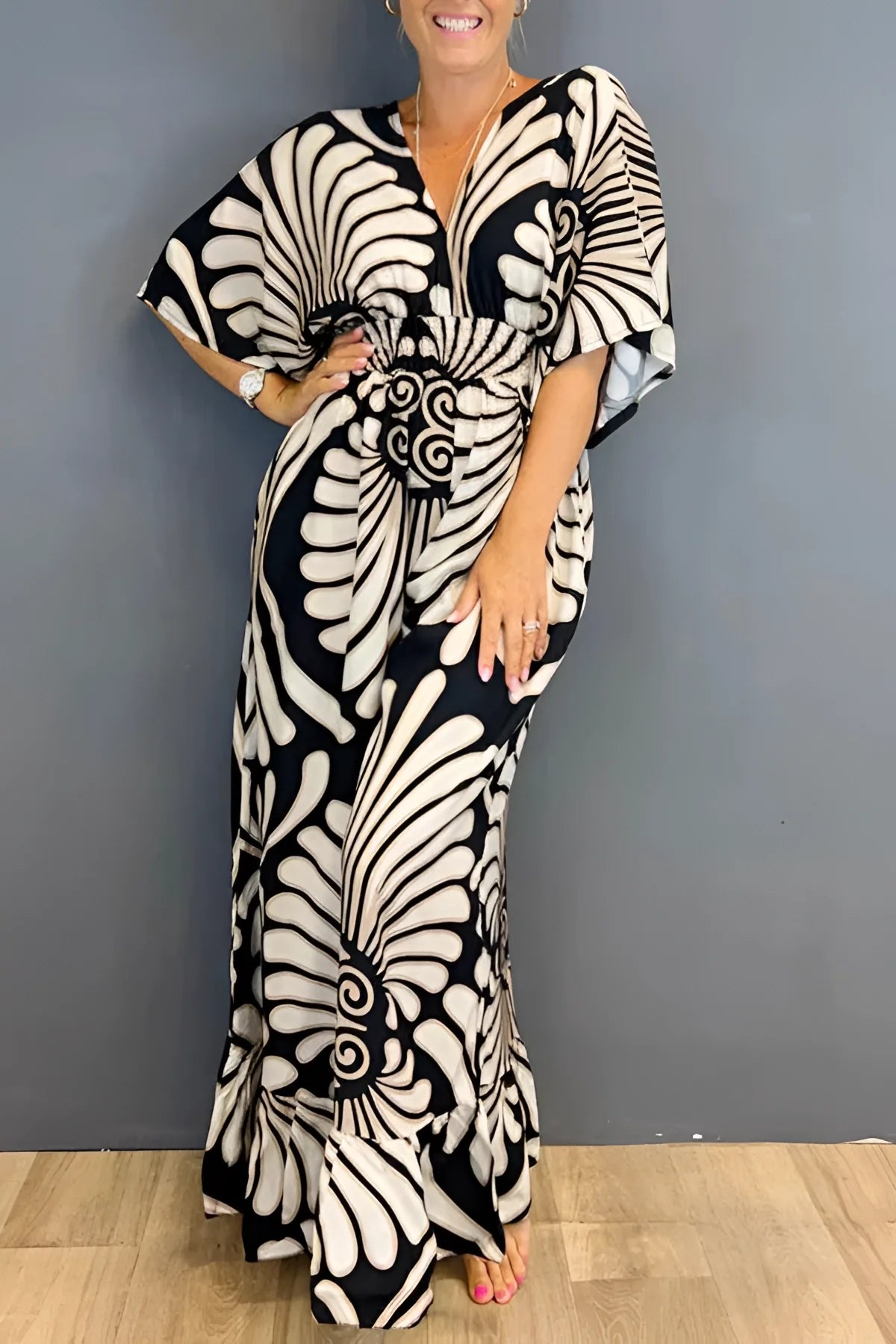 Marielle Jumpsuit™ — Flattering Vintage Floral Ease