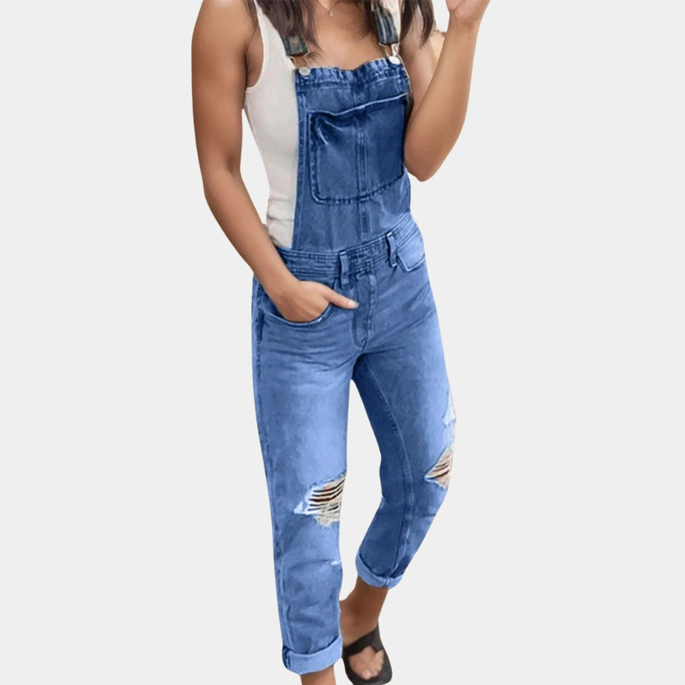Liora Denim Jumpsuit™ — Flattering Fit Meets Timeless Edge