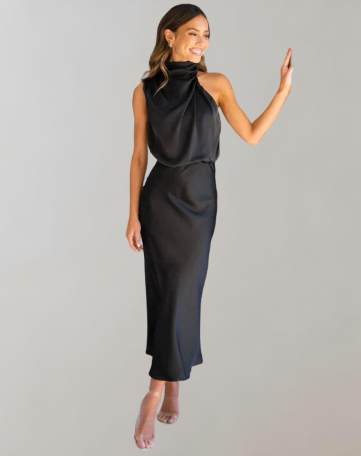 LioraLuxe™ Shimmer Maxi Dress — Glow with Timeless Elegance