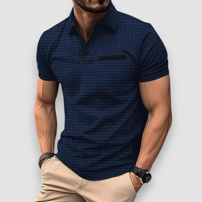 Marlowe Threads Patterned Polo™ — Tailored Comfort, Everyday Style