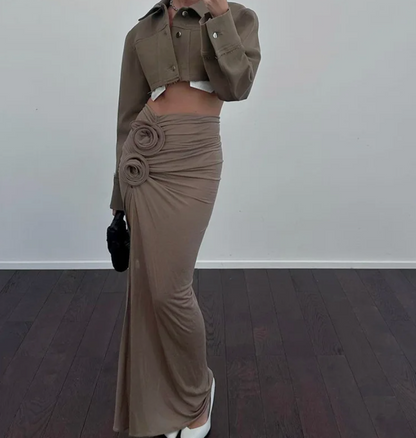 Lanaire Maxi Skirt™ — Effortless Elegance in Motion