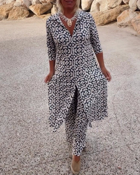 Arlenne™ Geometric Set — Bold Patterns, Relaxed Elegance