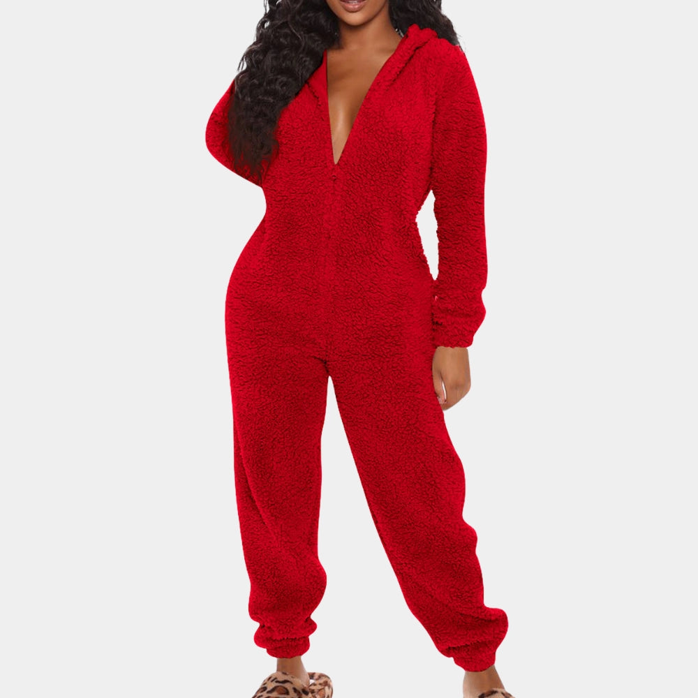 Everwyn™ Plush Jumpsuit — Cozy Silhouette, Chic Comfort