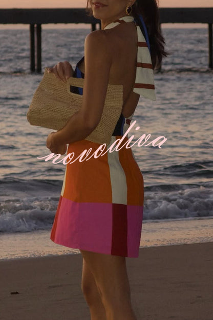 Halter Linen Blend Dress™ — Breezy Elegance, Effortless Fit