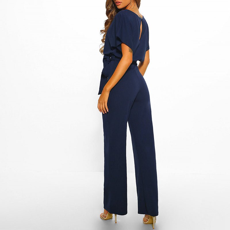 Elva Eleganter Jumpsuit™ — Flattering Belted Waist, Effortless Style