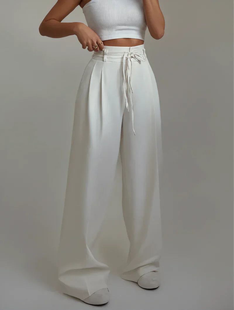 High-Waist Wide Leg Trousers™ — Flattering Ease, All Day Chic