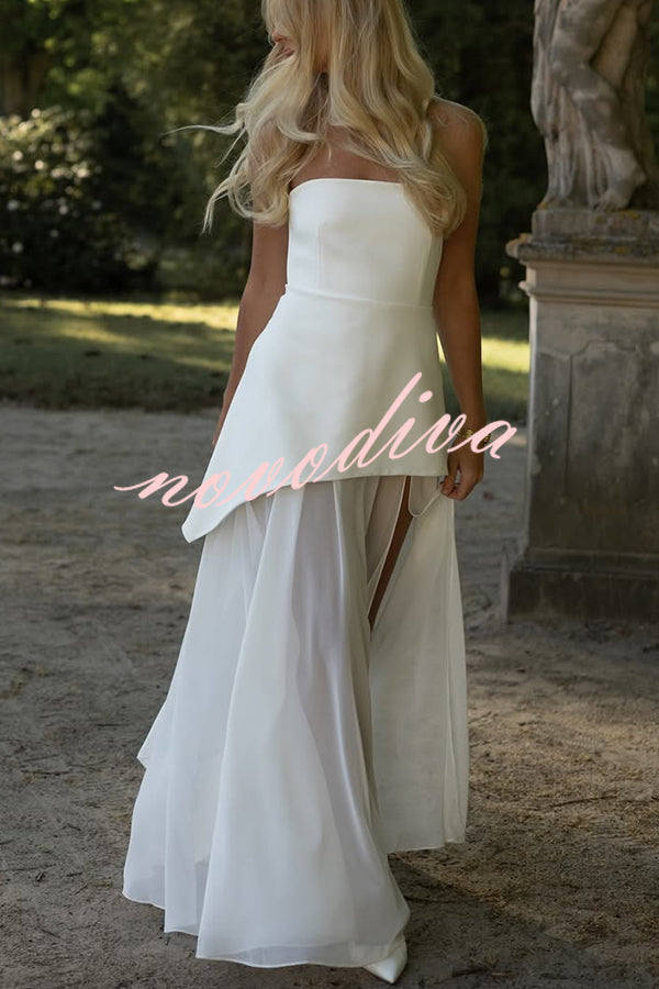 Ankle-Length Chiffon Dress™ — Elegant Flow, Effortless Grace