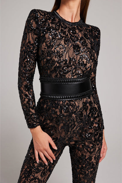 AmeliaLuxe™ Lace Jumpsuit — Elegance That Flatters Every Curve