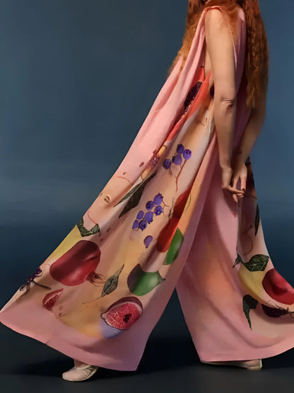 PeachBlossom™ Sleeveless Jumpsuit — Lightweight Fit, Vibrant Florals