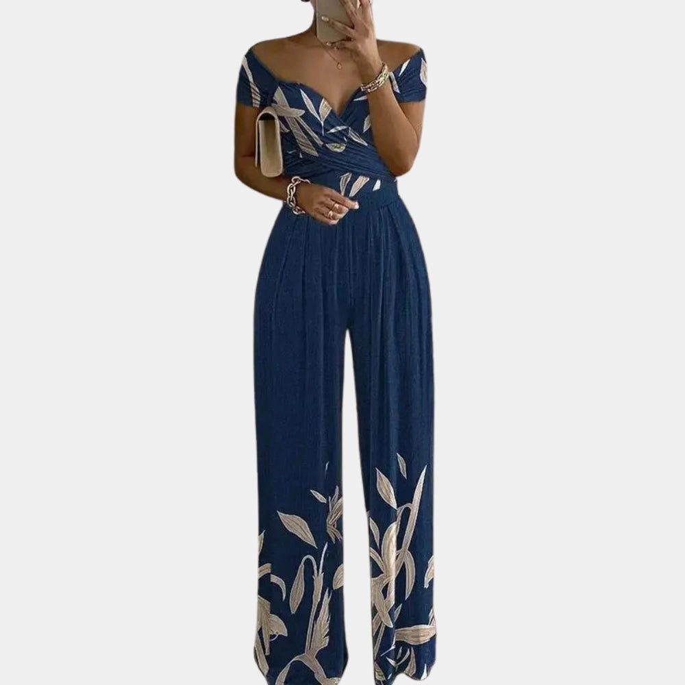 Rioelle Jumpsuit™ — Effortless Off-Shoulder Chic