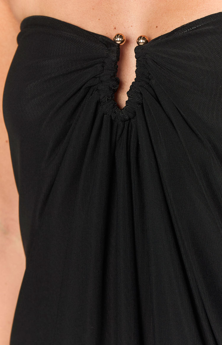 Luxe Noir Strapless Mini™ — Sleek Fit, Effortless Elegance