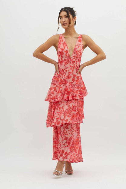 Isla Strappy Ruffle Maxi Dress™ — Effortless Flair, Feminine Fit