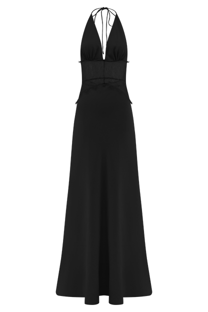 AvaireSilk™ Lace Satin Dress — Flawless Elegance with Effortless Grace