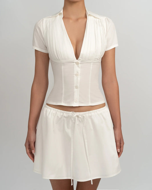 Amorelle™ Blouse — Light Silky Fabric, Flattering Fit