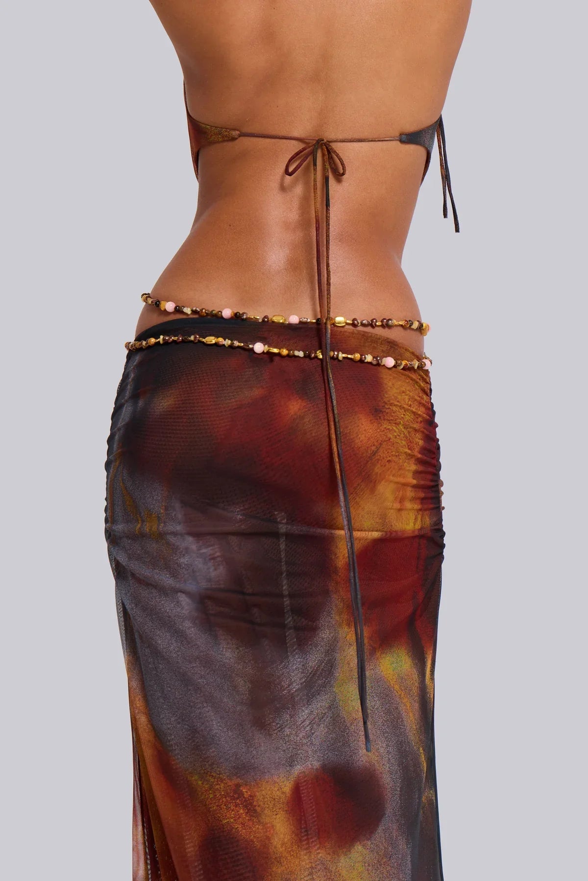 Animal-Print Mesh Dress™ — Sculpted Curves, Gleaming Luxe