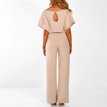 Elva Eleganter Jumpsuit™ — Flattering Belted Waist, Effortless Style