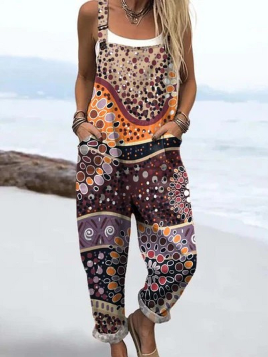 DWOD2™ Vintage Floral Jumpsuit — Soft Comfort, Flattering Flow
