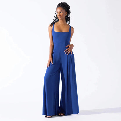 AveryElle™ Wide-Leg Jumpsuit — Sleek Comfort, Timeless Elegance