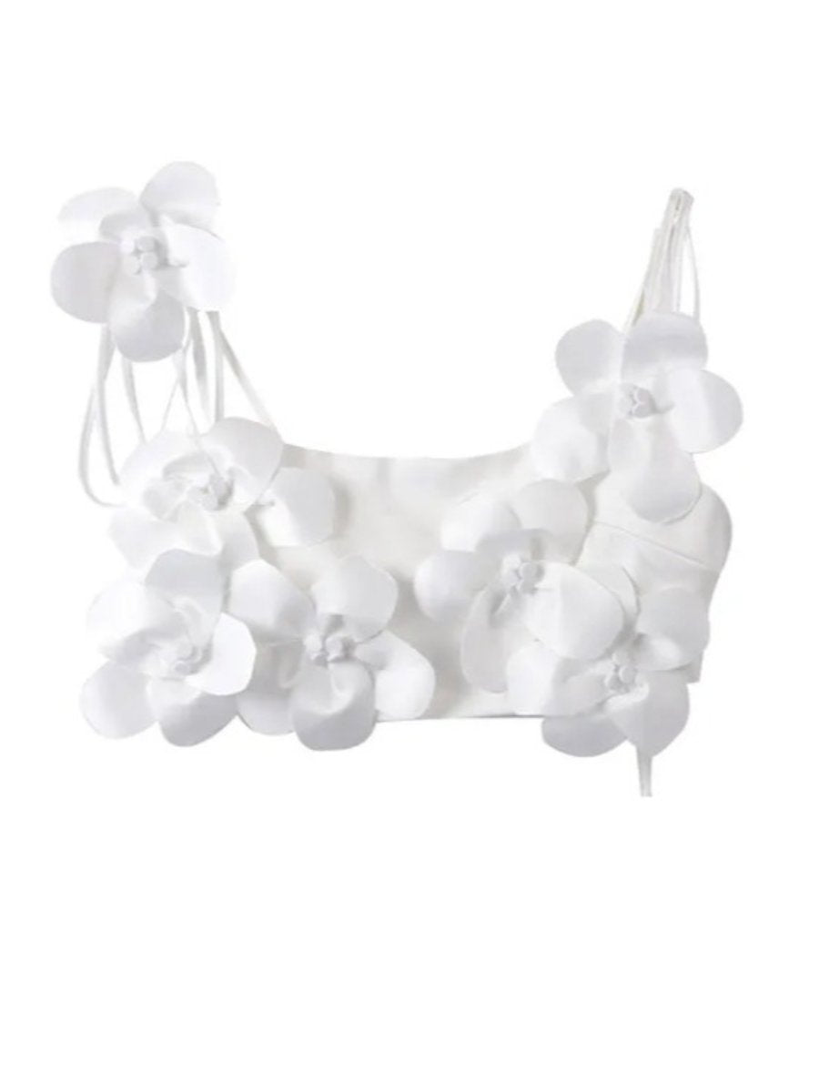 Floral Embellished Top™ — Handmade Elegance, Effortless Charm