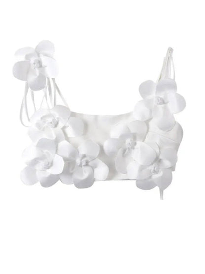 Floral Embellished Top™ — Handmade Elegance, Effortless Charm