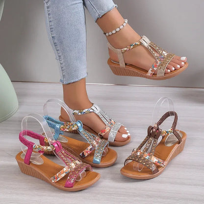 MariselleAura™ Sandals — Boho Charm Meets All-Day Comfort