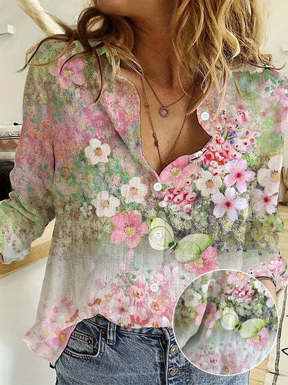 EllisLane™ Floral Boho Blouse — Light, Flowy, Flattering Fit