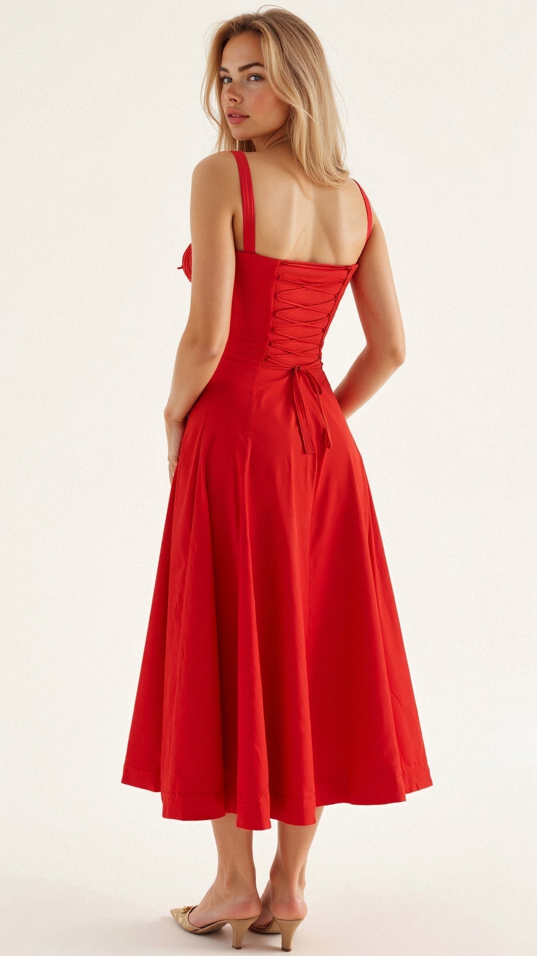SoveaFrame™ Waist Dress — Sculpted Elegance Meets Summer Breeze