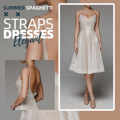 LioraSilk™ Spaghetti Strap Dress — Flattering Silhouette, Effortless Elegance