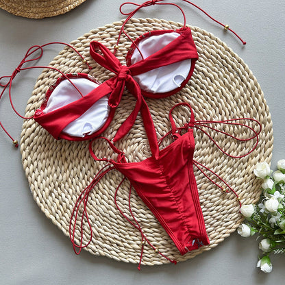 LioraSilk™ Embroidered Split Swimsuit — Sculpted Elegance Meets Effortless Comfort