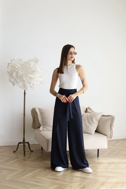 VeloraEase™ Linen Pants — Sculpted Waist, Effortless Flow