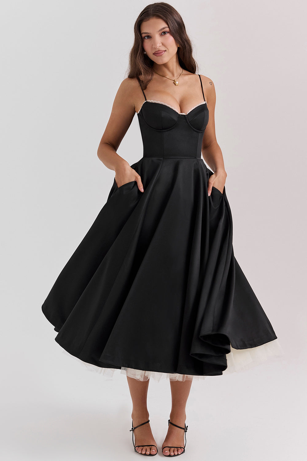 Evelina Midi Dress — Effortless Grace