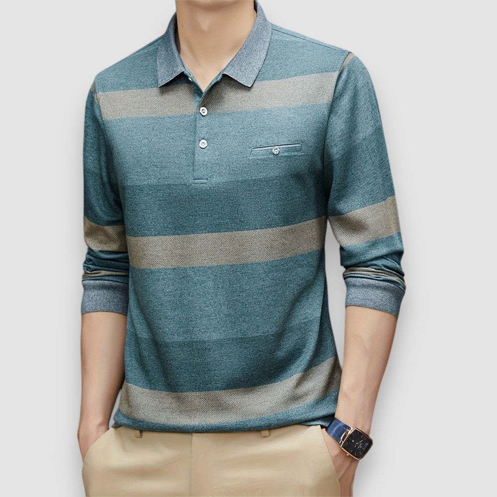 Striped Polo™ — Tailored Comfort Meets Modern Flair