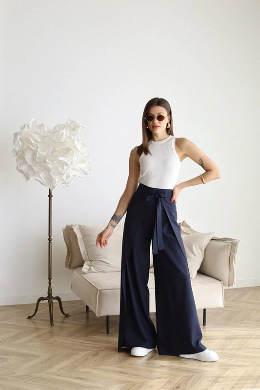 VeloraEase™ Linen Pants — Sculpted Waist, Effortless Flow