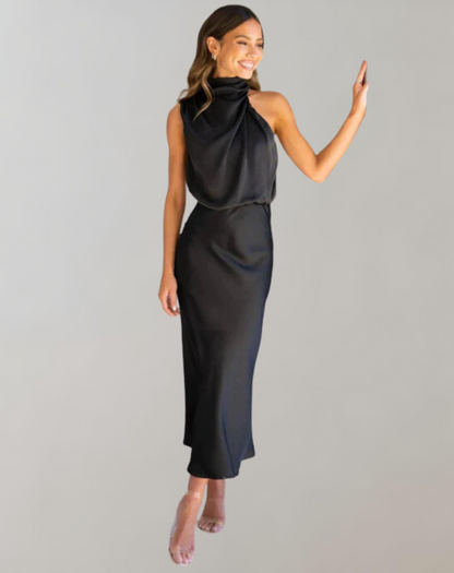 LioraLuxe™ Shimmer Maxi Dress — Glow with Timeless Elegance