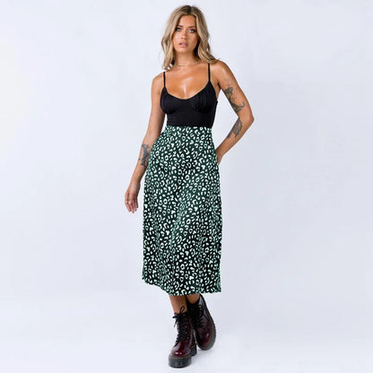 Serenelle Midi Skirt™ — Silky Soft Elegance with Edge
