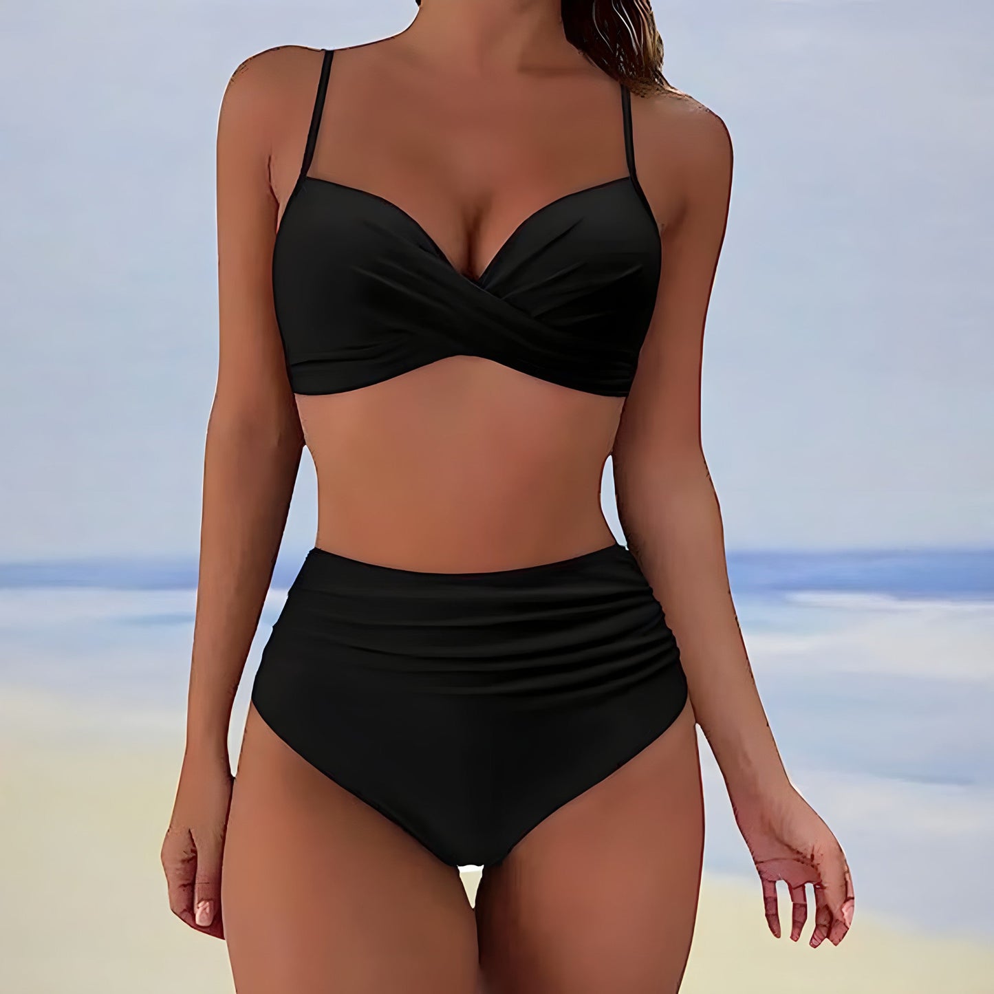MorayaWave™ High Waist Bikini Set — Sculpted Fit, Effortless Confidence