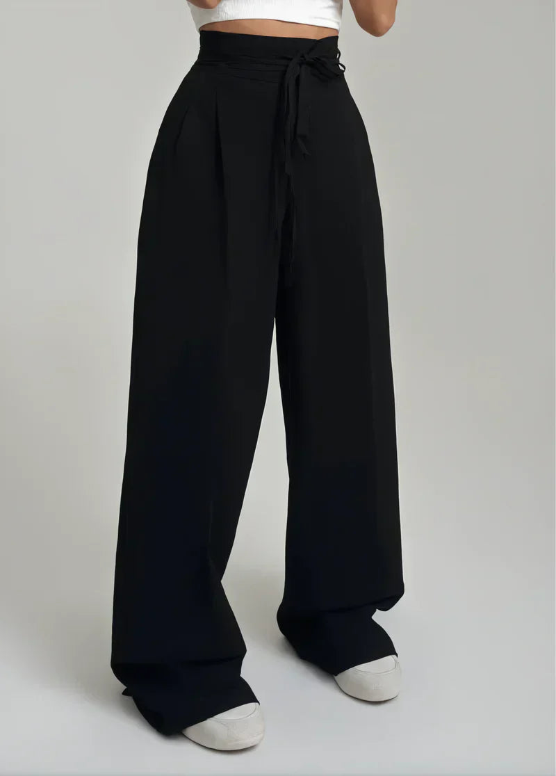 High-Waist Wide Leg Trousers™ — Flattering Ease, All Day Chic