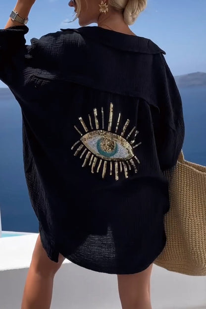 LioraEase™ Oversized Shirt — Soft Cotton, Effortless Fit