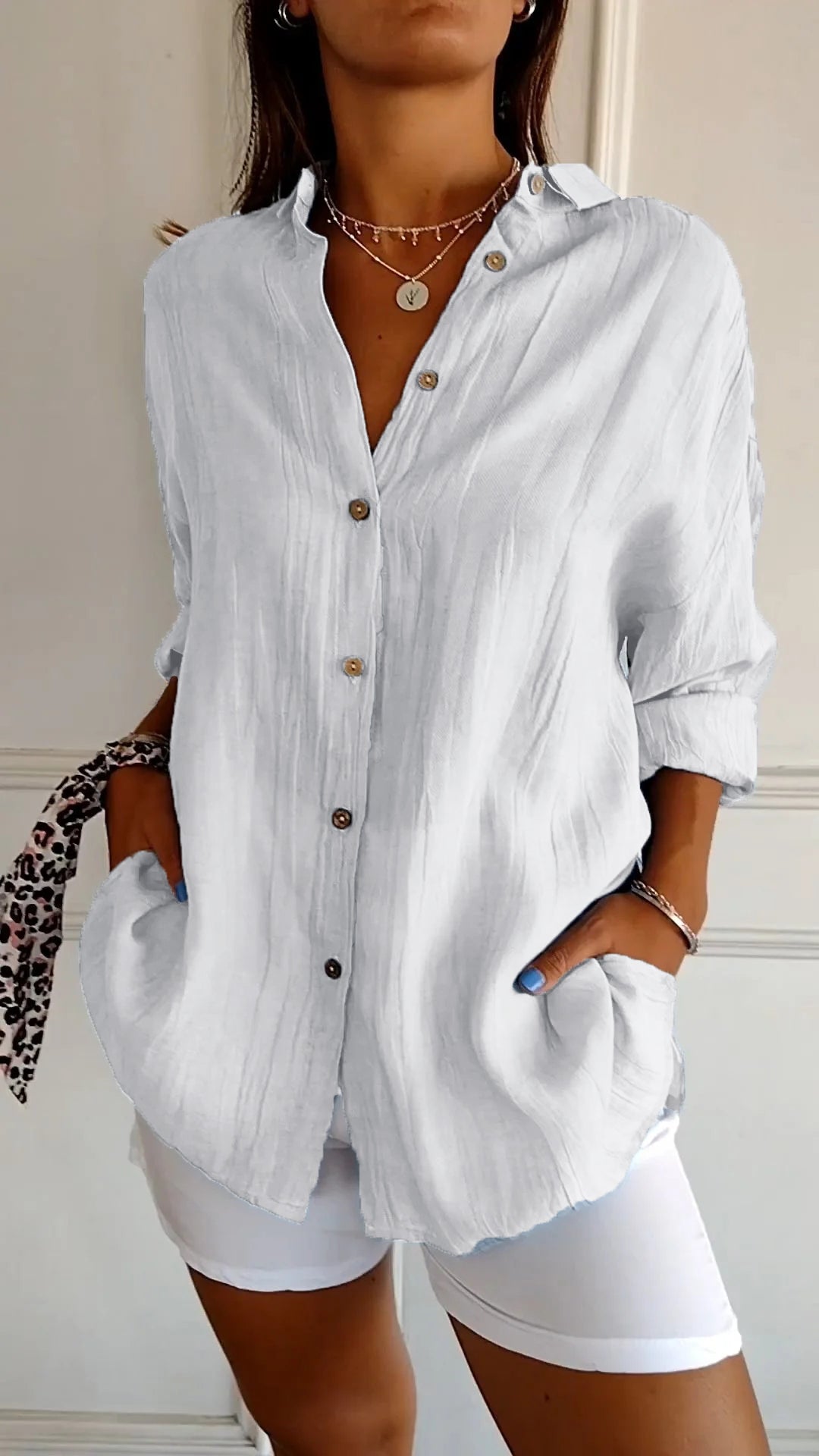 VelaMist™ Pleated Blouse — Flattering Fit, All-Day Comfort