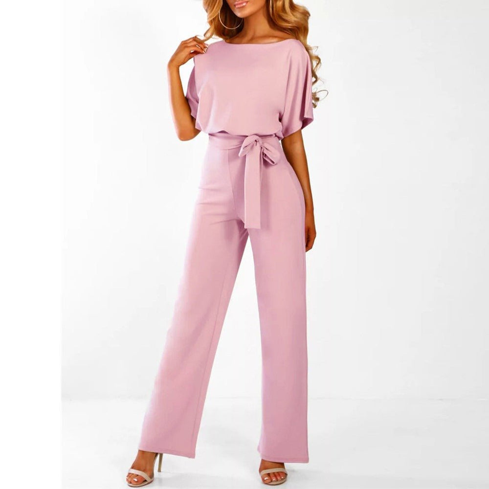 Elva Eleganter Jumpsuit™ — Flattering Belted Waist, Effortless Style