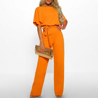Elva Eleganter Jumpsuit™ — Flattering Belted Waist, Effortless Style